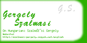 gergely szalmasi business card
